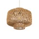 GLOBOSTAR® JENSON 00909 Boho Κρεμαστό Φωτιστικό Οροφής με Ντουί 1 x E27 AC 220-240V IP20 - Μπεζ - Μ33 x Π33 x Υ28cm
