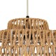 GLOBOSTAR® JENSON 00909 Boho Κρεμαστό Φωτιστικό Οροφής με Ντουί 1 x E27 AC 220-240V IP20 - Μπεζ - Μ33 x Π33 x Υ28cm