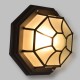 GLOBOSTAR® RUBY 00912 Vintage Φωτιστικό Οροφής με Ντουί 1 x E27 AC 220-240V IP20 - Μαύρο & Λευκό - Μ27 x Π27 x Υ12cm GLOBOSTAR® RUBY 00912 Vintage Φωτιστικό Οροφής με Ντουί 1 x E27 AC 220-240V IP20 - Μαύρο & Λευκό - Μ27 x Π27 x Υ12cm