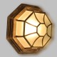 GLOBOSTAR® RUBY 00913 Vintage Φωτιστικό Οροφής με Ντουί 1 x E27 AC 220-240V IP20 - Χάλκινο Εφέ Σκουριάς - Μ21 x Π21 x Υ10cm GLOBOSTAR® RUBY 00913 Vintage Φωτιστικό Οροφής με Ντουί 1 x E27 AC 220-240V IP20 - Χάλκινο Εφέ Σκουριάς - Μ21 x Π21 x Υ10cm