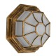 GLOBOSTAR® RUBY 00913 Vintage Φωτιστικό Οροφής με Ντουί 1 x E27 AC 220-240V IP20 - Χάλκινο Εφέ Σκουριάς - Μ21 x Π21 x Υ10cm GLOBOSTAR® RUBY 00913 Vintage Φωτιστικό Οροφής με Ντουί 1 x E27 AC 220-240V IP20 - Χάλκινο Εφέ Σκουριάς - Μ21 x Π21 x Υ10cm