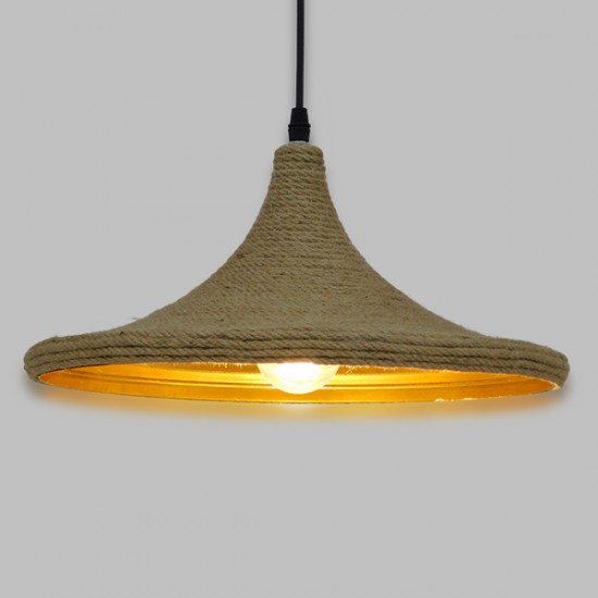 GLOBOSTAR® SHANGHAI ROPE 00917 Boho Κρεμαστό Φωτιστικό Οροφής με Ντουί 1 x E27 AC 220-240V IP20 - Μπεζ - Μ37 x Π37 x Υ20cm GLOBOSTAR® SHANGHAI ROPE 00917 Boho Κρεμαστό Φωτιστικό Οροφής με Ντουί 1 x E27 AC 220-240V IP20 - Μπεζ - Μ37 x Π37 x Υ20cm