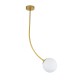 GLOBOSTAR® DRIZZLE 00921 Μοντέρνο Φωτιστικό Οροφής με Ντουί 1 x E27 AC 220-240V IP20 - Λευκό & Χρυσό - Μ15 x Π15 x Υ100cm GLOBOSTAR® DRIZZLE 00921 Μοντέρνο Φωτιστικό Οροφής με Ντουί 1 x E27 AC 220-240V IP20 - Λευκό & Χρυσό - Μ15 x Π15 x Υ100cm
