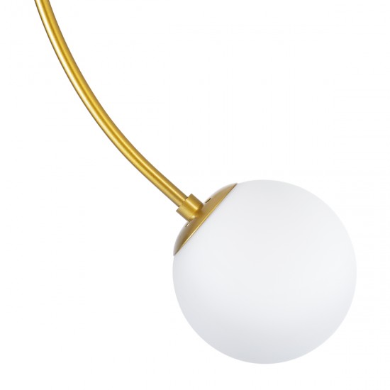 GLOBOSTAR® DRIZZLE 00921 Μοντέρνο Φωτιστικό Οροφής με Ντουί 1 x E27 AC 220-240V IP20 - Λευκό & Χρυσό - Μ15 x Π15 x Υ100cm GLOBOSTAR® DRIZZLE 00921 Μοντέρνο Φωτιστικό Οροφής με Ντουί 1 x E27 AC 220-240V IP20 - Λευκό & Χρυσό - Μ15 x Π15 x Υ100cm
