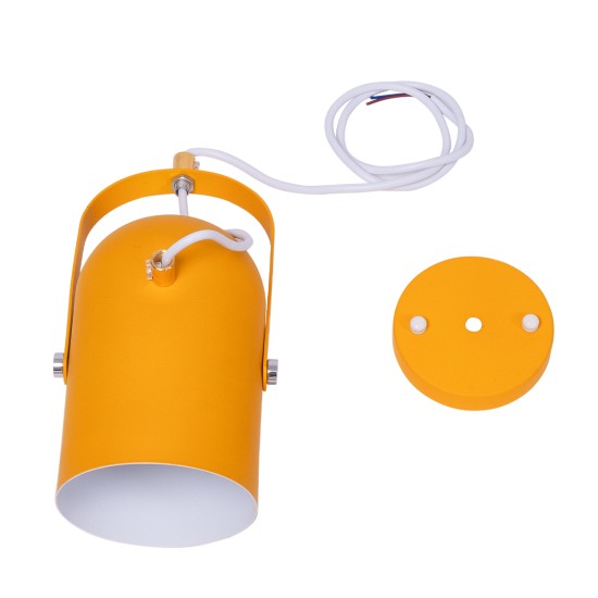 GLOBOSTAR® HAZEL 00926 Μοντέρνο Κρεμαστό Φωτιστικό Οροφής με Ντουί 1 x E27 AC 220-240V IP20 - Πορτοκαλί & Χρυσό - Μ12 x Π12 x Υ27cm GLOBOSTAR® HAZEL 00926 Μοντέρνο Κρεμαστό Φωτιστικό Οροφής με Ντουί 1 x E27 AC 220-240V IP20 - Πορτοκαλί & Χρυσό - Μ12 x Π12 x Υ27cm