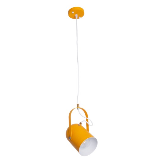 GLOBOSTAR® HAZEL 00926 Μοντέρνο Κρεμαστό Φωτιστικό Οροφής με Ντουί 1 x E27 AC 220-240V IP20 - Πορτοκαλί & Χρυσό - Μ12 x Π12 x Υ27cm GLOBOSTAR® HAZEL 00926 Μοντέρνο Κρεμαστό Φωτιστικό Οροφής με Ντουί 1 x E27 AC 220-240V IP20 - Πορτοκαλί & Χρυσό - Μ12 x Π12 x Υ27cm