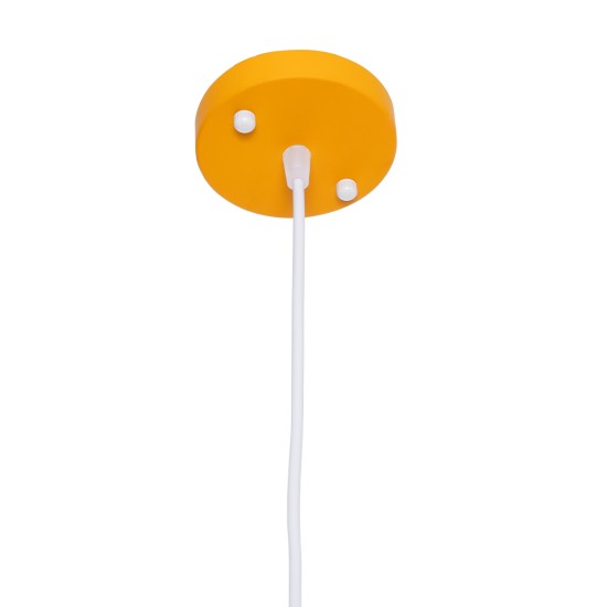 GLOBOSTAR® HAZEL 00926 Μοντέρνο Κρεμαστό Φωτιστικό Οροφής με Ντουί 1 x E27 AC 220-240V IP20 - Πορτοκαλί & Χρυσό - Μ12 x Π12 x Υ27cm GLOBOSTAR® HAZEL 00926 Μοντέρνο Κρεμαστό Φωτιστικό Οροφής με Ντουί 1 x E27 AC 220-240V IP20 - Πορτοκαλί & Χρυσό - Μ12 x Π12 x Υ27cm