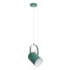 GLOBOSTAR® HAZEL 00928 Μοντέρνο Κρεμαστό Φωτιστικό Οροφής με Ντουί 1 x E27 AC 220-240V IP20 - Πράσινο & Χρυσό - Μ12 x Π12 x Υ27cm