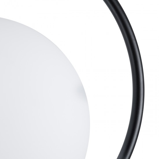 GLOBOSTAR® MADRID 00931 Μοντέρνο Κρεμαστό Φωτιστικό Οροφής με Ντουί 1 x E27 AC 220-240V IP20 - Μαύρο & Λευκό - Μ30 x Π20 x Υ30cm