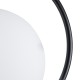 GLOBOSTAR® MADRID 00931 Μοντέρνο Κρεμαστό Φωτιστικό Οροφής με Ντουί 1 x E27 AC 220-240V IP20 - Μαύρο & Λευκό - Μ30 x Π20 x Υ30cm