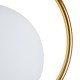 GLOBOSTAR® MADRID 00932 Μοντέρνο Κρεμαστό Φωτιστικό Οροφής με Ντουί 1 x E27 AC 220-240V IP20 - Χρυσό & Λευκό - Μ30 x Π20 x Υ30cm