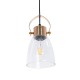 GLOBOSTAR® JAVER 00934 Vintage Κρεμαστό Φωτιστικό Οροφής με Ντουί 1 x E27 AC 220-240V IP20 - Διάφανο & Ροζ Χρυσό - Μ14.5 x Π14.5 x Υ28cm GLOBOSTAR® JAVER 00934 Vintage Κρεμαστό Φωτιστικό Οροφής με Ντουί 1 x E27 AC 220-240V IP20 - Διάφανο & Ροζ Χρυσό - Μ14.5 x Π14.5 x Υ28cm