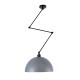 GLOBOSTAR® LOTUS 00937 Μοντέρνο Φωτιστικό Οροφής με Ντουί 1 x E27 AC 220-240V IP20 - Γκρι & Μαύρο - Μ30 x Π30 x Υ21cm GLOBOSTAR® LOTUS 00937 Μοντέρνο Φωτιστικό Οροφής με Ντουί 1 x E27 AC 220-240V IP20 - Γκρι & Μαύρο - Μ30 x Π30 x Υ21cm