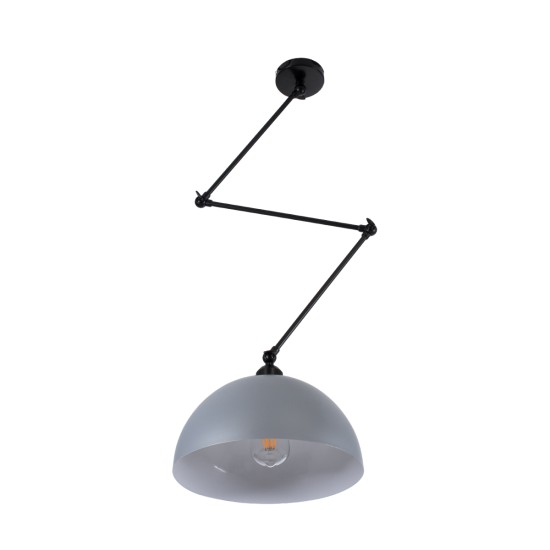 GLOBOSTAR® LOTUS 00937 Μοντέρνο Φωτιστικό Οροφής με Ντουί 1 x E27 AC 220-240V IP20 - Γκρι & Μαύρο - Μ30 x Π30 x Υ21cm GLOBOSTAR® LOTUS 00937 Μοντέρνο Φωτιστικό Οροφής με Ντουί 1 x E27 AC 220-240V IP20 - Γκρι & Μαύρο - Μ30 x Π30 x Υ21cm