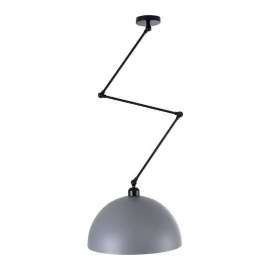 GLOBOSTAR® LOTUS 00937 Μοντέρνο Φωτιστικό Οροφής με Ντουί 1 x E27 AC 220-240V IP20 - Γκρι & Μαύρο - Μ30 x Π30 x Υ21cm GLOBOSTAR® LOTUS 00937 Μοντέρνο Φωτιστικό Οροφής με Ντουί 1 x E27 AC 220-240V IP20 - Γκρι & Μαύρο - Μ30 x Π30 x Υ21cm