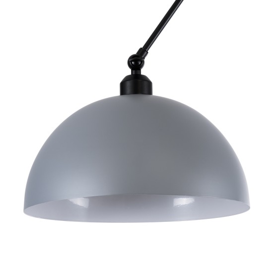 GLOBOSTAR® LOTUS 00937 Μοντέρνο Φωτιστικό Οροφής με Ντουί 1 x E27 AC 220-240V IP20 - Γκρι & Μαύρο - Μ30 x Π30 x Υ21cm GLOBOSTAR® LOTUS 00937 Μοντέρνο Φωτιστικό Οροφής με Ντουί 1 x E27 AC 220-240V IP20 - Γκρι & Μαύρο - Μ30 x Π30 x Υ21cm