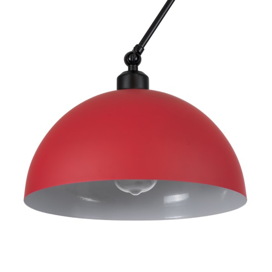 GLOBOSTAR® LOTUS 00938 Μοντέρνο Φωτιστικό Οροφής με Ντουί 1 x E27 AC 220-240V IP20 - Κόκκινο & Μαύρο - Μ30 x Π30 x Υ21cm GLOBOSTAR® LOTUS 00938 Μοντέρνο Φωτιστικό Οροφής με Ντουί 1 x E27 AC 220-240V IP20 - Κόκκινο & Μαύρο - Μ30 x Π30 x Υ21cm