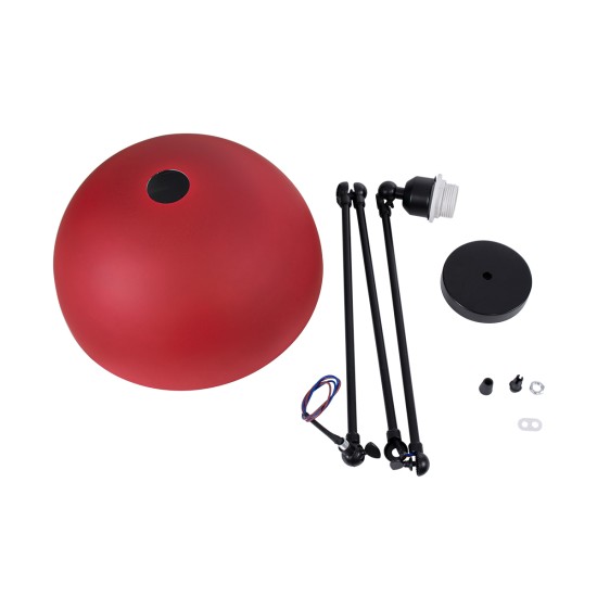 GLOBOSTAR® LOTUS 00938 Μοντέρνο Φωτιστικό Οροφής με Ντουί 1 x E27 AC 220-240V IP20 - Κόκκινο & Μαύρο - Μ30 x Π30 x Υ21cm GLOBOSTAR® LOTUS 00938 Μοντέρνο Φωτιστικό Οροφής με Ντουί 1 x E27 AC 220-240V IP20 - Κόκκινο & Μαύρο - Μ30 x Π30 x Υ21cm