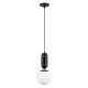 GLOBOSTAR® MAVERICK 00945 Μοντέρνο Κρεμαστό Φωτιστικό Οροφής με Ντουί 1 x E27 AC 220-240V IP20 - Μαύρο & Λευκό - Μ15 x Π15 x Υ33cm GLOBOSTAR® MAVERICK 00945 Μοντέρνο Κρεμαστό Φωτιστικό Οροφής με Ντουί 1 x E27 AC 220-240V IP20 - Μαύρο & Λευκό - Μ15 x Π15 x Υ33cm