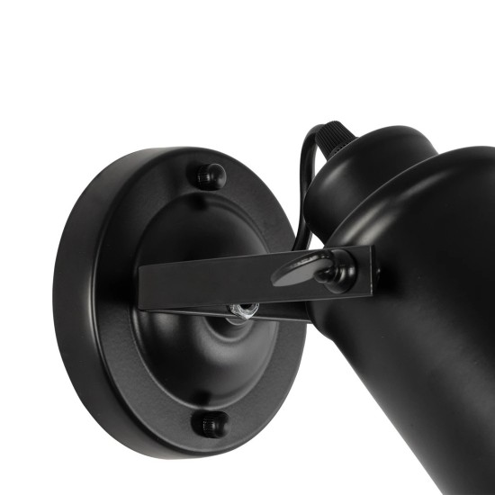 GLOBOSTAR® JAKE 00948 Μοντέρνο Φωτιστικό Τοίχου - Απλίκα με Ντουί 1 x E27 AC 220-240V IP20 - Μαύρο - Μ9 x Π22 x Y22cm GLOBOSTAR® JAKE 00948 Μοντέρνο Φωτιστικό Τοίχου - Απλίκα με Ντουί 1 x E27 AC 220-240V IP20 - Μαύρο - Μ9 x Π22 x Y22cm