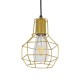 GLOBOSTAR® CAGE 00950 Vintage Κρεμαστό Φωτιστικό Οροφής με Ντουί 1 x E27 AC 220-240V IP20 - Χρυσό - Μ15 x Π15 x Y21cm GLOBOSTAR® CAGE 00950 Vintage Κρεμαστό Φωτιστικό Οροφής με Ντουί 1 x E27 AC 220-240V IP20 - Χρυσό - Μ15 x Π15 x Y21cm