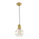 GLOBOSTAR® CAGE 00950 Vintage Κρεμαστό Φωτιστικό Οροφής με Ντουί 1 x E27 AC 220-240V IP20 - Χρυσό - Μ15 x Π15 x Y21cm GLOBOSTAR® CAGE 00950 Vintage Κρεμαστό Φωτιστικό Οροφής με Ντουί 1 x E27 AC 220-240V IP20 - Χρυσό - Μ15 x Π15 x Y21cm