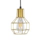 GLOBOSTAR® CAGE 00950 Vintage Κρεμαστό Φωτιστικό Οροφής με Ντουί 1 x E27 AC 220-240V IP20 - Χρυσό - Μ15 x Π15 x Y21cm GLOBOSTAR® CAGE 00950 Vintage Κρεμαστό Φωτιστικό Οροφής με Ντουί 1 x E27 AC 220-240V IP20 - Χρυσό - Μ15 x Π15 x Y21cm