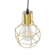 GLOBOSTAR® CAGE 00950 Vintage Κρεμαστό Φωτιστικό Οροφής με Ντουί 1 x E27 AC 220-240V IP20 - Χρυσό - Μ15 x Π15 x Y21cm GLOBOSTAR® CAGE 00950 Vintage Κρεμαστό Φωτιστικό Οροφής με Ντουί 1 x E27 AC 220-240V IP20 - Χρυσό - Μ15 x Π15 x Y21cm