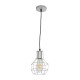 GLOBOSTAR® CAGE 00951 Vintage Κρεμαστό Φωτιστικό Οροφής με Ντουί 1 x E27 AC 220-240V IP20 - Ασημί - Μ15 x Π15 x Y21cm GLOBOSTAR® CAGE 00951 Vintage Κρεμαστό Φωτιστικό Οροφής με Ντουί 1 x E27 AC 220-240V IP20 - Ασημί - Μ15 x Π15 x Y21cm