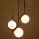 GLOBOSTAR® MONROE 00952 Μοντέρνο Κρεμαστό Φωτιστικό Οροφής με Ντουί 3 x E27 AC 220-240V IP20 - Μαύρο & Λευκό - Μ60 x Π60 x Υ50cm GLOBOSTAR® MONROE 00952 Μοντέρνο Κρεμαστό Φωτιστικό Οροφής με Ντουί 3 x E27 AC 220-240V IP20 - Μαύρο & Λευκό - Μ60 x Π60 x Υ50cm