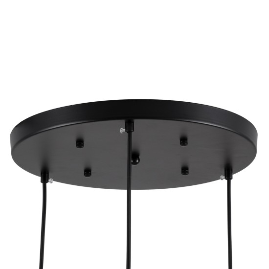 GLOBOSTAR® MONROE 00952 Μοντέρνο Κρεμαστό Φωτιστικό Οροφής με Ντουί 3 x E27 AC 220-240V IP20 - Μαύρο & Λευκό - Μ60 x Π60 x Υ50cm GLOBOSTAR® MONROE 00952 Μοντέρνο Κρεμαστό Φωτιστικό Οροφής με Ντουί 3 x E27 AC 220-240V IP20 - Μαύρο & Λευκό - Μ60 x Π60 x Υ50cm