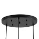 GLOBOSTAR® MONROE 00952 Μοντέρνο Κρεμαστό Φωτιστικό Οροφής με Ντουί 3 x E27 AC 220-240V IP20 - Μαύρο & Λευκό - Μ60 x Π60 x Υ50cm GLOBOSTAR® MONROE 00952 Μοντέρνο Κρεμαστό Φωτιστικό Οροφής με Ντουί 3 x E27 AC 220-240V IP20 - Μαύρο & Λευκό - Μ60 x Π60 x Υ50cm