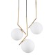 GLOBOSTAR® MONROE 00953 Μοντέρνο Κρεμαστό Φωτιστικό Οροφής με Ντουί 3 x E27 AC 220-240V IP20 - Χρυσό & Λευκό - Μ60 x Π60 x Υ50cm GLOBOSTAR® MONROE 00953 Μοντέρνο Κρεμαστό Φωτιστικό Οροφής με Ντουί 3 x E27 AC 220-240V IP20 - Χρυσό & Λευκό - Μ60 x Π60 x Υ50cm