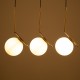 GLOBOSTAR® MONROE 00955 Μοντέρνο Κρεμαστό Φωτιστικό Οροφής με Ντουί 3 x E27 AC 220-240V IP20 - Χρυσό & Λευκό - Μ74 x Π25 x Υ50cm GLOBOSTAR® MONROE 00955 Μοντέρνο Κρεμαστό Φωτιστικό Οροφής με Ντουί 3 x E27 AC 220-240V IP20 - Χρυσό & Λευκό - Μ74 x Π25 x Υ50cm