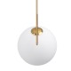 GLOBOSTAR® MONROE 00956 Μοντέρνο Κρεμαστό Φωτιστικό Οροφής με Ντουί 1 x E27 AC 220-240V IP20 - Χρυσό & Λευκό - Μ30 x Π30 x Υ75cm GLOBOSTAR® MONROE 00956 Μοντέρνο Κρεμαστό Φωτιστικό Οροφής με Ντουί 1 x E27 AC 220-240V IP20 - Χρυσό & Λευκό - Μ30 x Π30 x Υ75cm