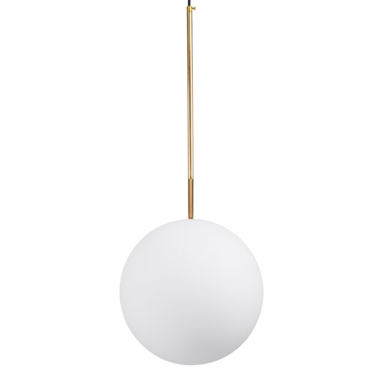 GLOBOSTAR® MONROE 00956 Μοντέρνο Κρεμαστό Φωτιστικό Οροφής με Ντουί 1 x E27 AC 220-240V IP20 - Χρυσό & Λευκό - Μ30 x Π30 x Υ75cm GLOBOSTAR® MONROE 00956 Μοντέρνο Κρεμαστό Φωτιστικό Οροφής με Ντουί 1 x E27 AC 220-240V IP20 - Χρυσό & Λευκό - Μ30 x Π30 x Υ75cm