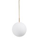 GLOBOSTAR® MONROE 00956 Μοντέρνο Κρεμαστό Φωτιστικό Οροφής με Ντουί 1 x E27 AC 220-240V IP20 - Χρυσό & Λευκό - Μ30 x Π30 x Υ75cm GLOBOSTAR® MONROE 00956 Μοντέρνο Κρεμαστό Φωτιστικό Οροφής με Ντουί 1 x E27 AC 220-240V IP20 - Χρυσό & Λευκό - Μ30 x Π30 x Υ75cm