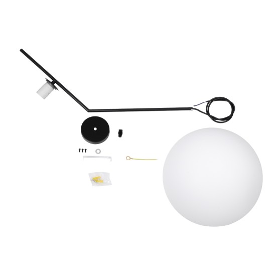 GLOBOSTAR® MONROE 00957 Μοντέρνο Κρεμαστό Φωτιστικό Οροφής με Ντουί 1 x E27 AC 220-240V IP20 - Μαύρο & Λευκό - Μ30 x Π30 x Υ75cm GLOBOSTAR® MONROE 00957 Μοντέρνο Κρεμαστό Φωτιστικό Οροφής με Ντουί 1 x E27 AC 220-240V IP20 - Μαύρο & Λευκό - Μ30 x Π30 x Υ75cm