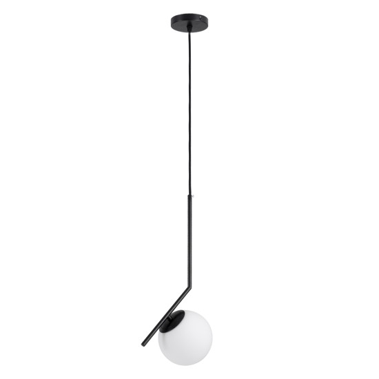 GLOBOSTAR® MONROE 00959 Μοντέρνο Κρεμαστό Φωτιστικό Οροφής με Ντουί 1 x E27 AC 220-240V IP20 - Μαύρο & Λευκό - Μ15 x Π15 x Υ49cm GLOBOSTAR® MONROE 00959 Μοντέρνο Κρεμαστό Φωτιστικό Οροφής με Ντουί 1 x E27 AC 220-240V IP20 - Μαύρο & Λευκό - Μ15 x Π15 x Υ49cm