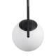 GLOBOSTAR® MONROE 00959 Μοντέρνο Κρεμαστό Φωτιστικό Οροφής με Ντουί 1 x E27 AC 220-240V IP20 - Μαύρο & Λευκό - Μ15 x Π15 x Υ49cm GLOBOSTAR® MONROE 00959 Μοντέρνο Κρεμαστό Φωτιστικό Οροφής με Ντουί 1 x E27 AC 220-240V IP20 - Μαύρο & Λευκό - Μ15 x Π15 x Υ49cm