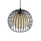 GLOBOSTAR® CARTER 00960 Μοντέρνο Κρεμαστό Φωτιστικό Οροφής με Ντουί 1 x E27 AC 220-240V IP20 - Μαύρο & Μπεζ - Μ28 x Π28 x Υ23cm GLOBOSTAR® CARTER 00960 Μοντέρνο Κρεμαστό Φωτιστικό Οροφής με Ντουί 1 x E27 AC 220-240V IP20 - Μαύρο & Μπεζ - Μ28 x Π28 x Υ23cm