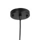 GLOBOSTAR® CARTER 00962 Μοντέρνο Κρεμαστό Φωτιστικό Οροφής με Ντουί 1 x E27 AC 220-240V IP20 - Μαύρο & Μπεζ - Μ28 x Π28 x Υ22cm