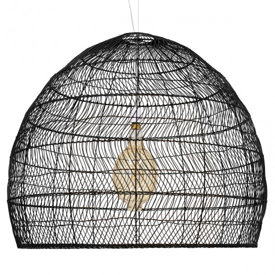 GLOBOSTAR® MALIBU 00966 Boho Κρεμαστό Φωτιστικό Οροφής με Ντουί 1 x E27 AC 220-240V IP20 - Μαύρο - Μ100 x Π100 x Y86cm GLOBOSTAR® MALIBU 00966 Boho Κρεμαστό Φωτιστικό Οροφής με Ντουί 1 x E27 AC 220-240V IP20 - Μαύρο - Μ100 x Π100 x Y86cm