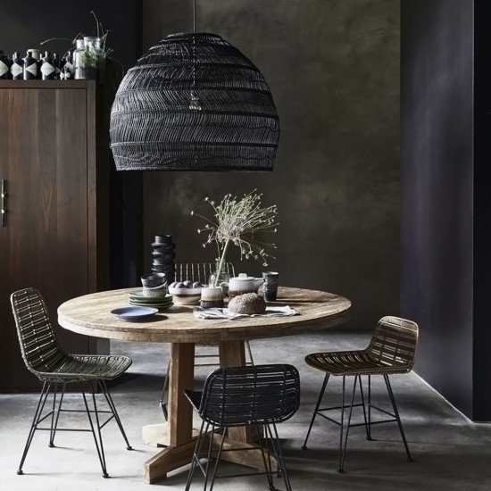 GLOBOSTAR® MALIBU 00966 Boho Κρεμαστό Φωτιστικό Οροφής με Ντουί 1 x E27 AC 220-240V IP20 - Μαύρο - Μ100 x Π100 x Y86cm GLOBOSTAR® MALIBU 00966 Boho Κρεμαστό Φωτιστικό Οροφής με Ντουί 1 x E27 AC 220-240V IP20 - Μαύρο - Μ100 x Π100 x Y86cm