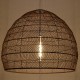 GLOBOSTAR® MALIBU 00967 Boho Κρεμαστό Φωτιστικό Οροφής με Ντουί 1 x E27 AC 220-240V IP20 - Καφέ - Μ100 x Π100 x Y86cm
