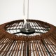 GLOBOSTAR® MALIBU 00967 Boho Κρεμαστό Φωτιστικό Οροφής με Ντουί 1 x E27 AC 220-240V IP20 - Καφέ - Μ100 x Π100 x Y86cm