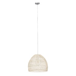 GLOBOSTAR® MALIBU 00968 Boho Κρεμαστό Φωτιστικό Οροφής με Ντουί 1 x E27 AC 220-240V IP20 - Μπεζ - Μ40 x Π40 x Υ35cm GLOBOSTAR® MALIBU 00968 Boho Κρεμαστό Φωτιστικό Οροφής με Ντουί 1 x E27 AC 220-240V IP20 - Μπεζ - Μ40 x Π40 x Υ35cm