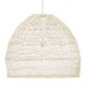 GLOBOSTAR® MALIBU 00968 Boho Κρεμαστό Φωτιστικό Οροφής με Ντουί 1 x E27 AC 220-240V IP20 - Μπεζ - Μ40 x Π40 x Υ35cm