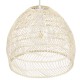 GLOBOSTAR® MALIBU 00968 Boho Κρεμαστό Φωτιστικό Οροφής με Ντουί 1 x E27 AC 220-240V IP20 - Μπεζ - Μ40 x Π40 x Υ35cm