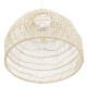 GLOBOSTAR® MALIBU 00968 Boho Κρεμαστό Φωτιστικό Οροφής με Ντουί 1 x E27 AC 220-240V IP20 - Μπεζ - Μ40 x Π40 x Υ35cm